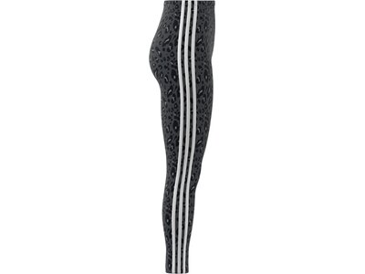 ADIDAS Damen Tight Essentials 3-Streifen Animal Print Grau