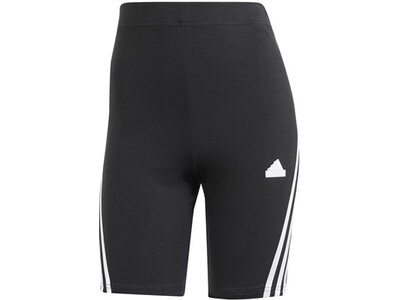 ADIDAS Damen Tight Future Icons 3-Streifen kurze Schwarz