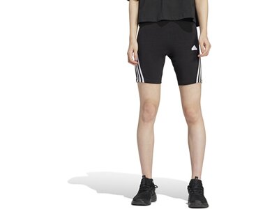 ADIDAS Damen Tight Future Icons 3-Streifen kurze Schwarz