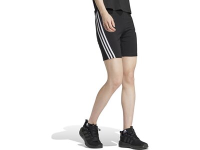 ADIDAS Damen Tight Future Icons 3-Streifen kurze Schwarz