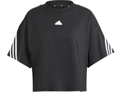 ADIDAS Damen Shirt Future Icons 3-Streifen Schwarz