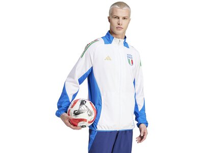 ADIDAS Herren Italien Tiro 24 Competition Präsentationsjacke Weiß