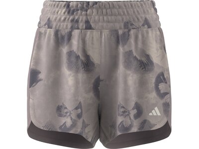 ADIDAS Damen Shorts Pacer Essentials AOP Flower Tie-Dye Knit Silber