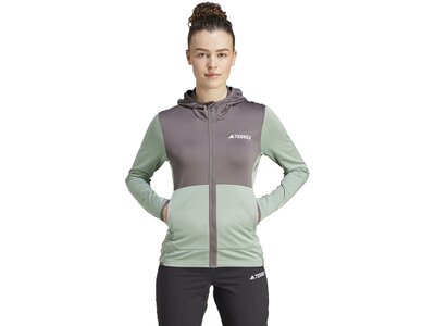 ADIDAS Damen Jacke TERREX XPERIOR LIGHT HOODED FLEECE Grau