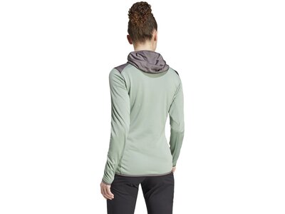 ADIDAS Damen Jacke TERREX XPERIOR LIGHT HOODED FLEECE Grau