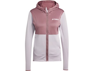 ADIDAS Damen Jacke TERREX XPERIOR LIGHT HOODED FLEECE Braun