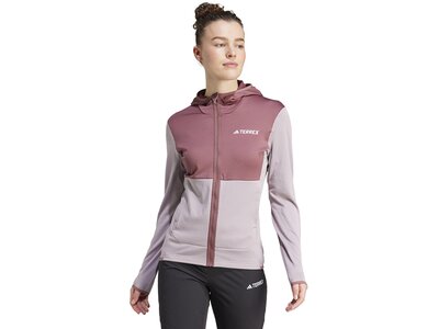 ADIDAS Damen Jacke TERREX XPERIOR LIGHT HOODED FLEECE Braun