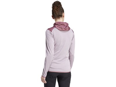 ADIDAS Damen Jacke TERREX XPERIOR LIGHT HOODED FLEECE Braun