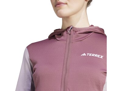 ADIDAS Damen Jacke TERREX XPERIOR LIGHT HOODED FLEECE Braun