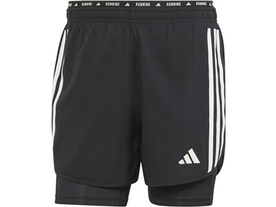 ADIDAS Herren Shorts Own the Run 3-Streifen 2-in-1 Schwarz