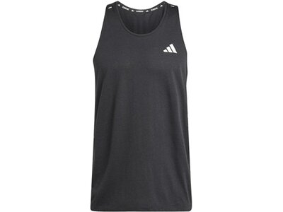 ADIDAS Herren T-Shirt Own the Run 3-Streifen Schwarz