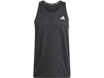 ADIDAS Herren T-Shirt Own the Run 3-Streifen Schwarz