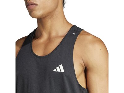 ADIDAS Herren T-Shirt Own the Run 3-Streifen Schwarz