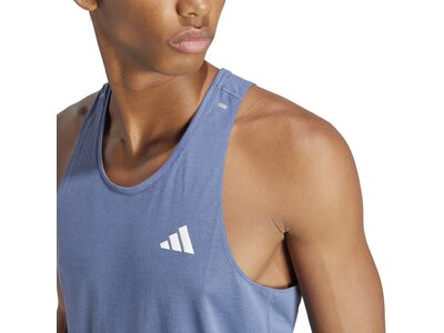 ADIDAS Herren T-Shirt Own the Run 3-Streifen Blau