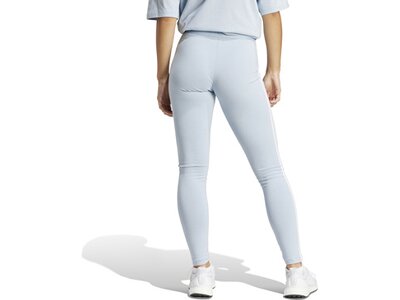 ADIDAS Damen Tight LOUNGEWEAR Essentials 3-Streifen Silber