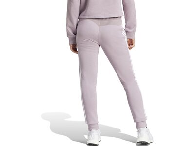 ADIDAS Damen Hose Essentials 3-Streifen French Terry Cuffed Silber