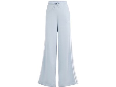 ADIDAS Damen Hose Essentials 3-Streifen Fleece Wide Silber