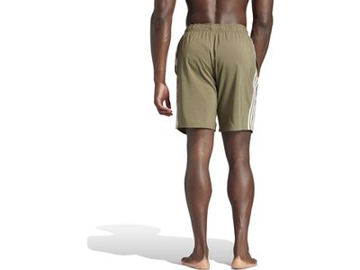 ADIDAS Herren Badeshorts 3-Streifen CLX Braun