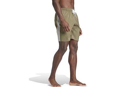 ADIDAS Herren Badeshorts 3-Streifen CLX Braun