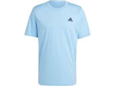 ADIDAS Herren Shirt Essentials Single Jersey Embroidered Small Logo Blau