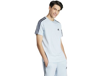 ADIDAS Herren Shirt Essentials Single Jersey 3-Streifen Grün