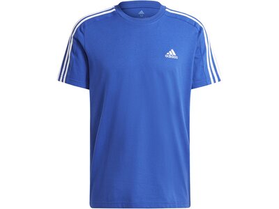 ADIDAS Herren Shirt Essentials Single Jersey 3-Streifen Blau