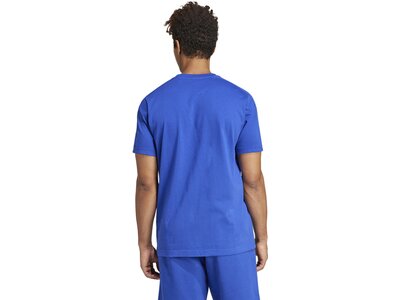 ADIDAS Herren Shirt Essentials Single Jersey 3-Streifen Blau