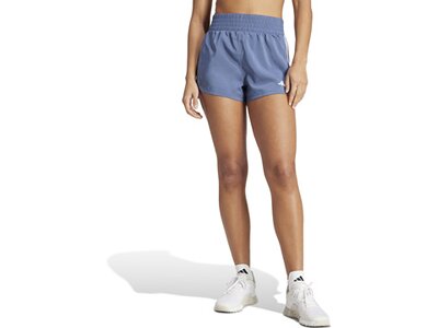 ADIDAS Damen Shorts Pacer Training 3-Streifen Woven High-Rise (Länge 5 Zoll) Grau