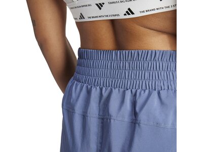 ADIDAS Damen Shorts Pacer Training 3-Streifen Woven High-Rise (Länge 5 Zoll) Grau