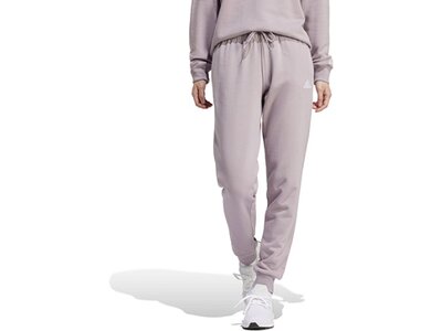 ADIDAS Damen Hose Essentials Linear French Terry Cuffed Silber