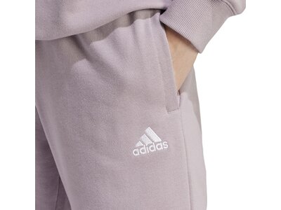 ADIDAS Damen Hose Essentials Linear French Terry Cuffed Silber