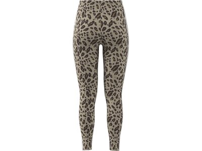 ADIDAS Damen Tight Essentials 3-Streifen Animal Print Braun