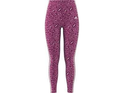 ADIDAS Damen Tight Essentials 3-Streifen Animal Print Lila