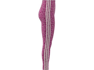 ADIDAS Damen Tight Essentials 3-Streifen Animal Print Lila