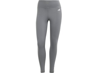 ADIDAS Damen Tight Train Essentials 3-Streifen High-Waisted Grau