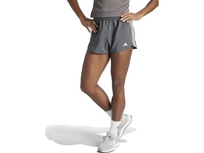 ADIDAS Damen Shorts Pacer Training 3-Streifen Woven High-Rise (Länge 3 Zoll) Grau