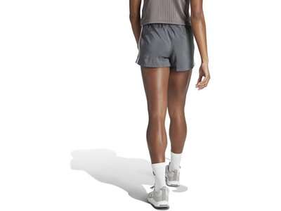 ADIDAS Damen Shorts Pacer Training 3-Streifen Woven High-Rise (Länge 3 Zoll) Grau