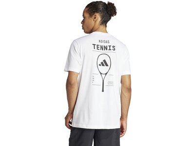 ADIDAS Herren Shirt AEROREADY Tennis Category Graphic Weiß