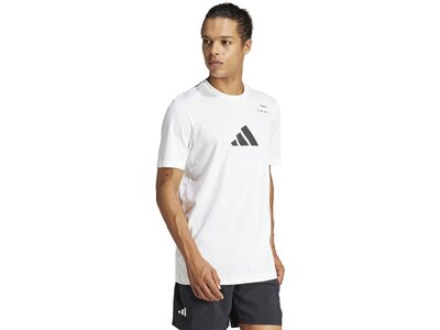 ADIDAS Herren Shirt AEROREADY Tennis Category Graphic Weiß