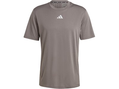 ADIDAS Herren Shirt HIIT Workout 3-Streifen Grau