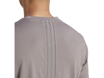 ADIDAS Herren Shirt HIIT Workout 3-Streifen Grau