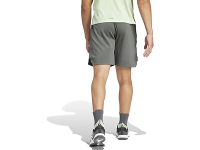 ADIDAS Herren Shorts Workout Logo Knit (Länge 5 Zoll) Grau