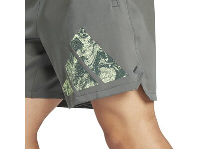 ADIDAS Herren Shorts Workout Logo Knit (Länge 5 Zoll) Grau