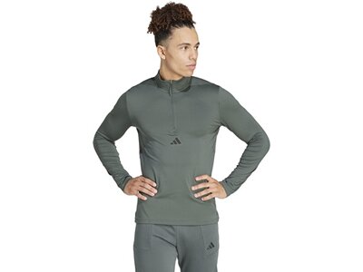 ADIDAS Herren Rolli Workout Quarter-Zip Grau