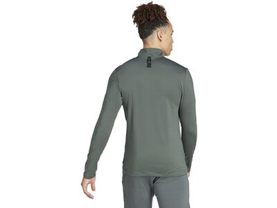 ADIDAS Herren Rolli Workout Quarter-Zip Grau