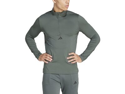 ADIDAS Herren Rolli Workout Quarter-Zip Grau