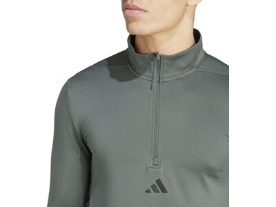 ADIDAS Herren Rolli Workout Quarter-Zip Grau