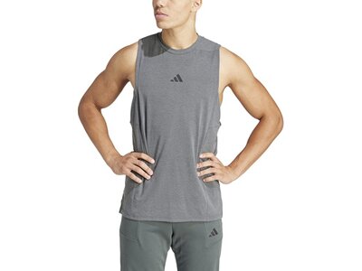 ADIDAS Herren Shirt Designed for Training Workout Grau