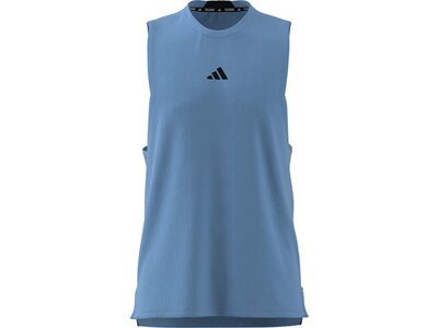 ADIDAS Herren Shirt Designed for Training Workout Blau