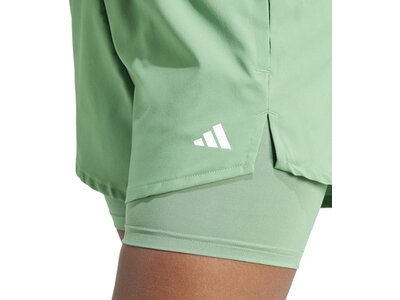 ADIDAS Damen Shorts AEROREADY Made for Training Minimal Two-in-One Blau